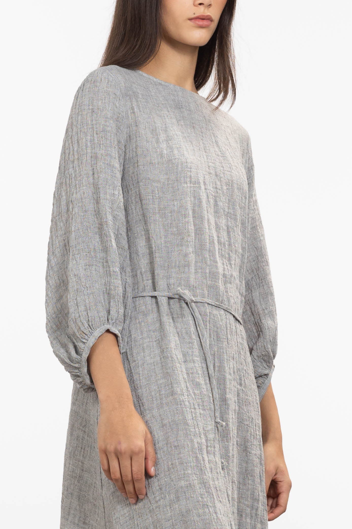 Gray 2024 linen dress