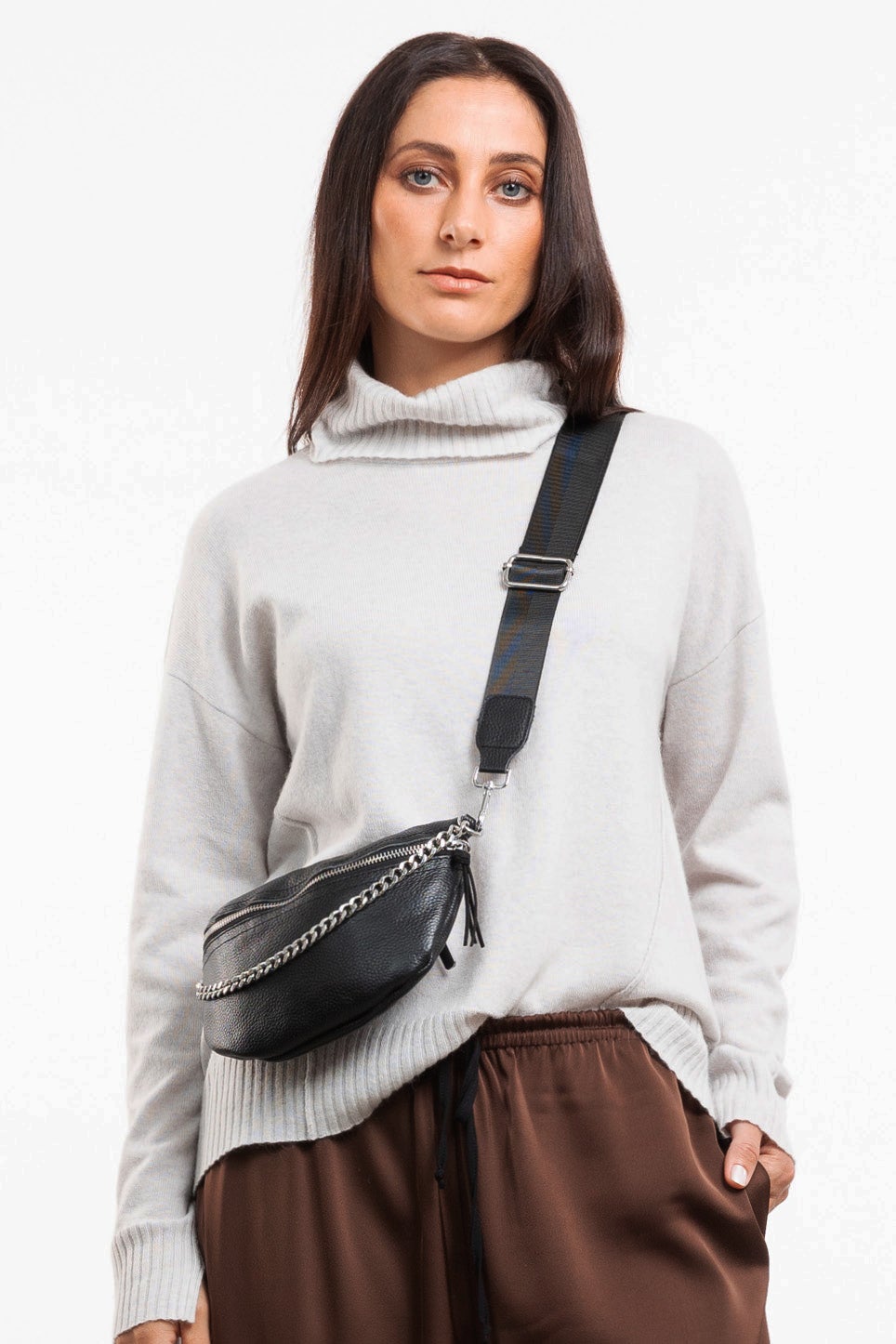 Split Hem Jumper in Grey | STORY BY REPERTOIRE | Repertoire