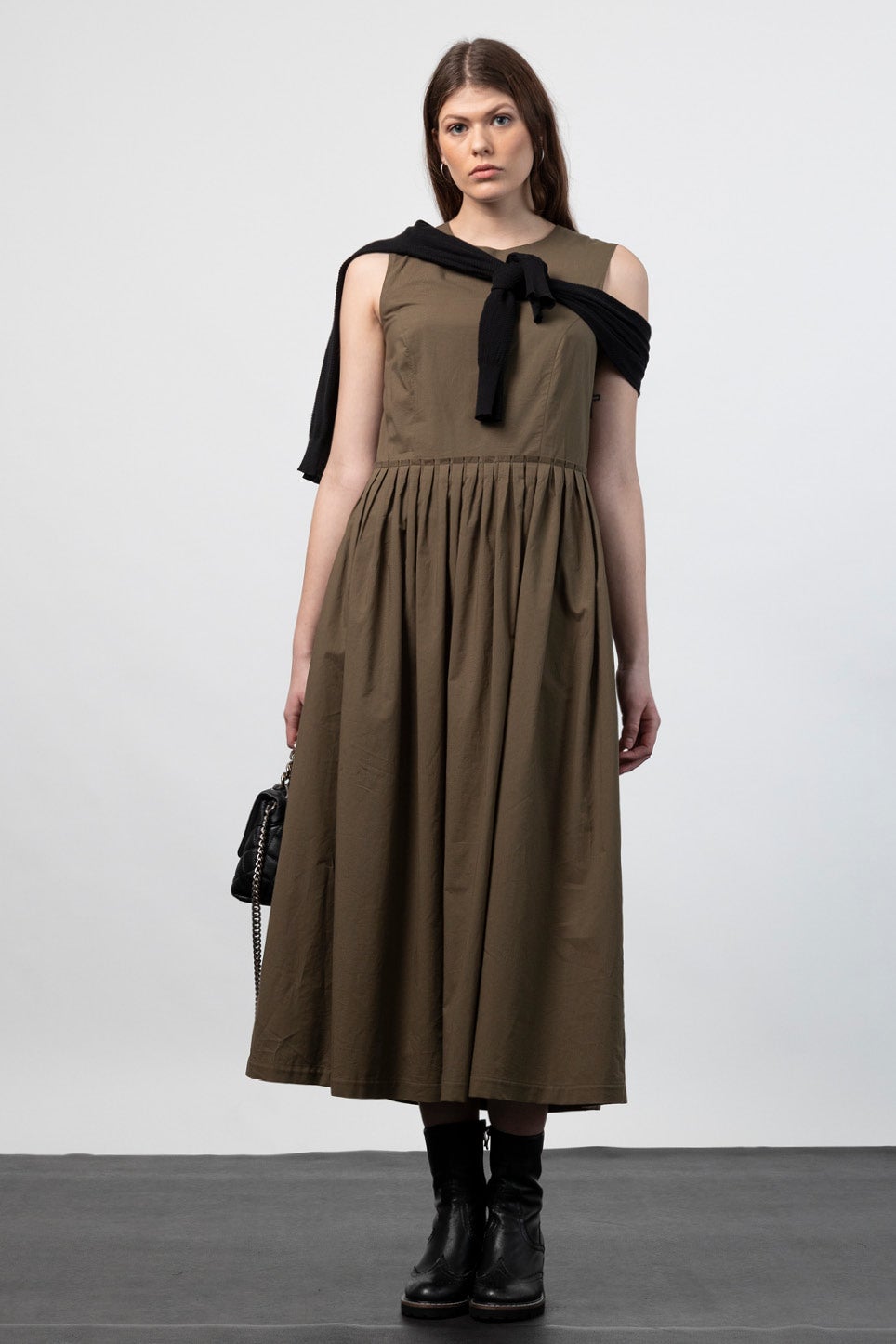 Stella Dress in Green | Made in NZ | Repertoire