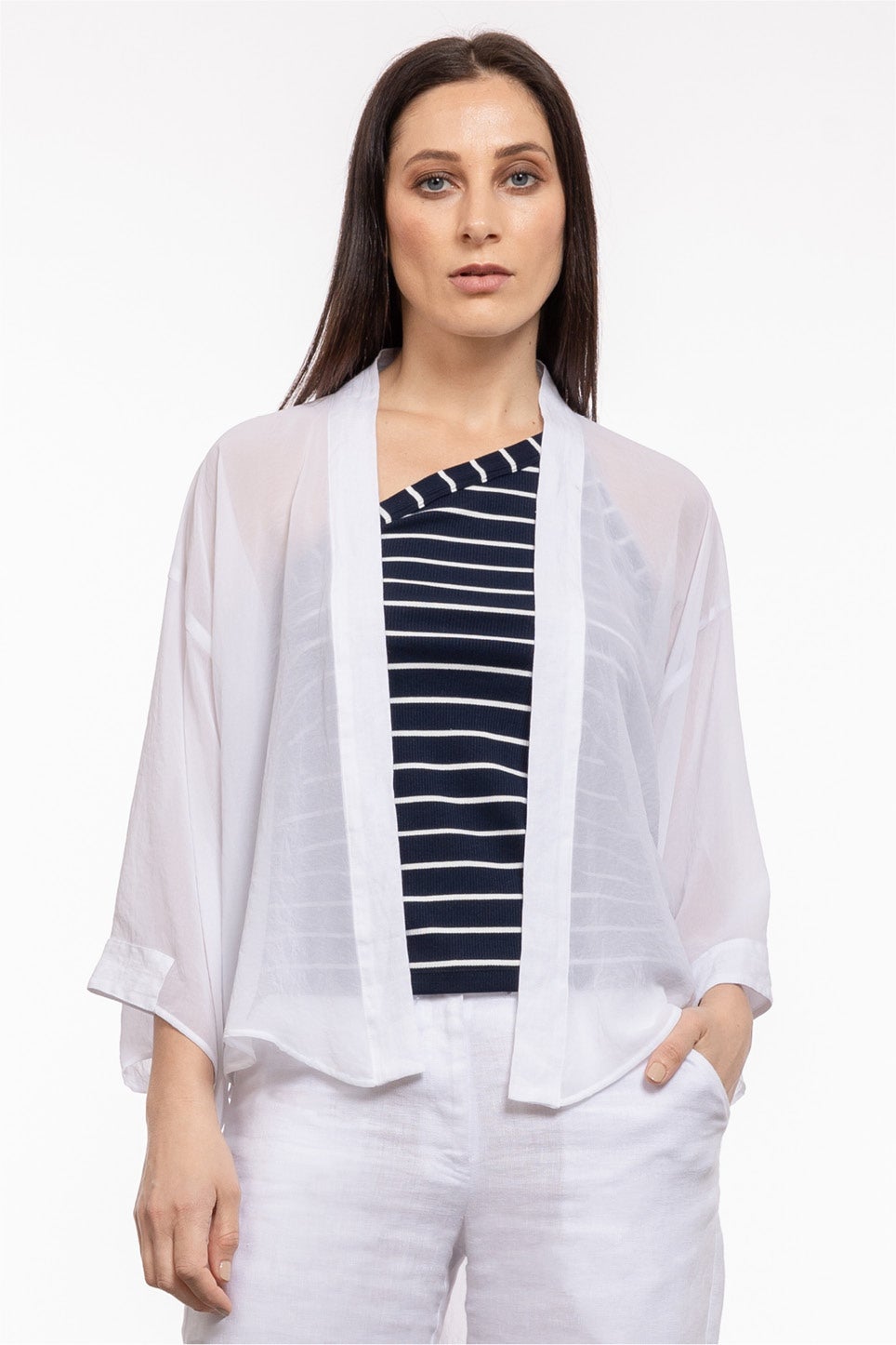 White clearance kimono cardigan