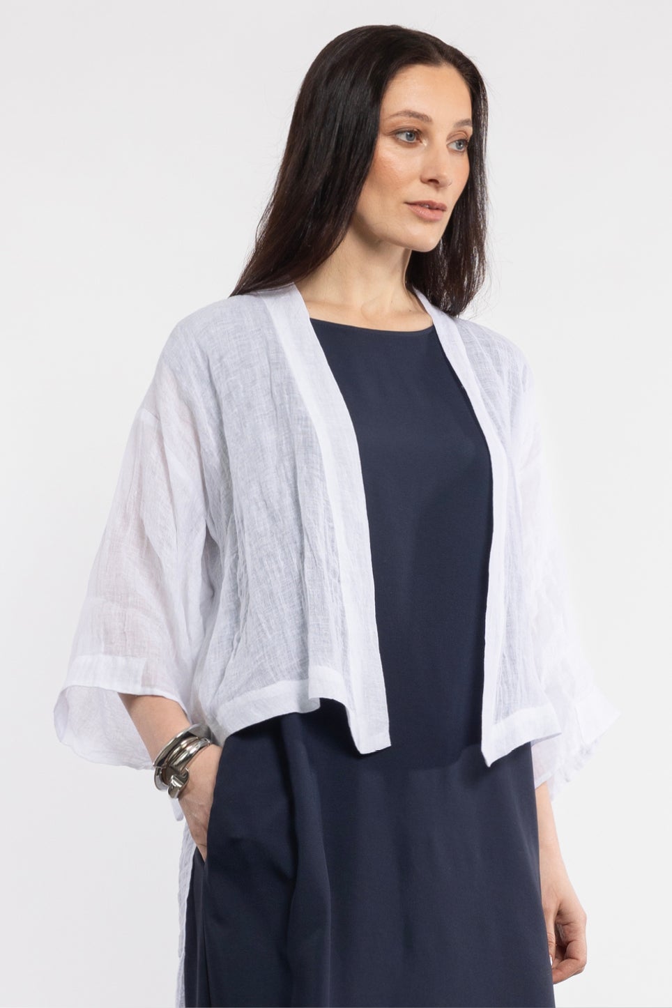 White clearance kimono shrug